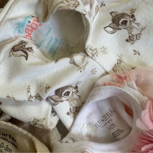 Lot of 6 Baby Outfits Various Sizes & Brands see INFO Bambi Thumper Pink Tutu - Picture 12 of 17